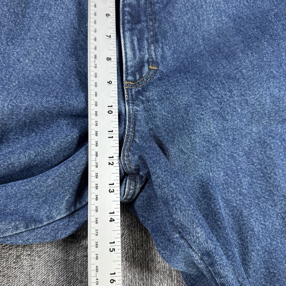 L.L. Bean Men's Classic Fit Flannel Lined Jeans 40x29 Blue‎ Cotton Denim - Picture 15 of 16
